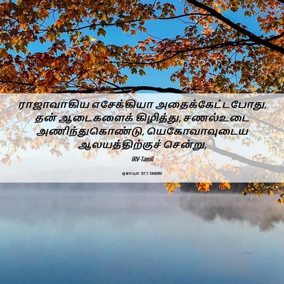 Picture 06 - ஏசாயா 37:1 TAMIRV - ராஜாவாகிய - Bible Verse Picture