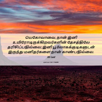 Picture 06 - ஏசாயா 38:11 TAMIRV - யெகோவாவை, நான் இனி - Bible Verse Picture