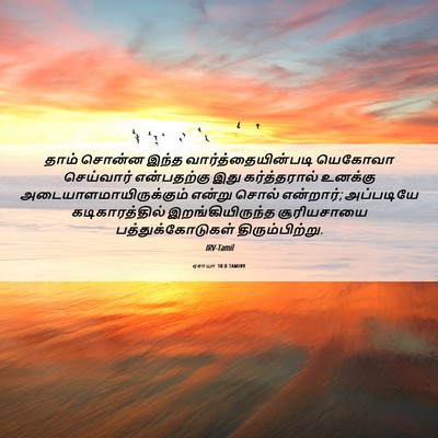 Picture 06 - ஏசாயா 38:8 TAMIRV - தாம் சொன்ன இந்த - Bible Verse Picture