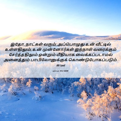 Picture 06 - ஏசாயா 39:6 TAMIRV - இதோ, நாட்கள் வரும்; - Bible Verse Picture