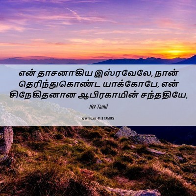 Picture 06 - ஏசாயா 41:8 TAMIRV - என் தாசனாகிய - Bible Verse Picture