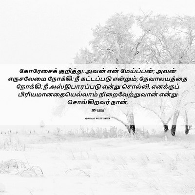 Picture 06 - ஏசாயா 44:28 TAMIRV - கோரேசைக் - Bible Verse Picture