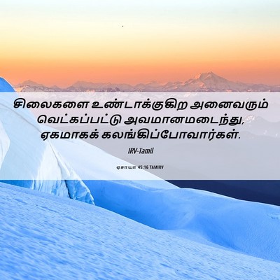Picture 06 - ஏசாயா 45:16 TAMIRV - சிலைகளை - Bible Verse Picture