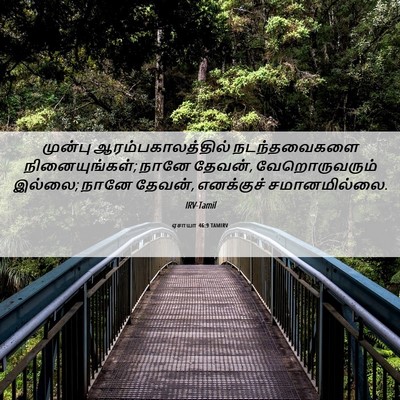 Picture 06 - ஏசாயா 46:9 TAMIRV - முன்பு - Bible Verse Picture