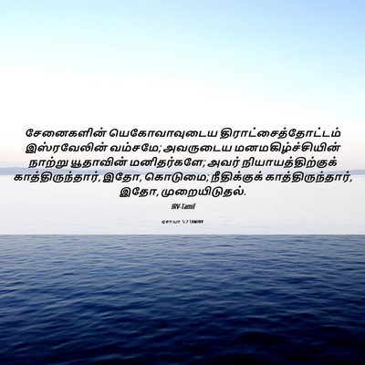 Picture 06 - ஏசாயா 5:7 TAMIRV - சேனைகளின் - Bible Verse Picture