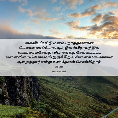 Picture 06 - ஏசாயா 54:6 TAMIRV - கைவிடப்பட்டு - Bible Verse Picture
