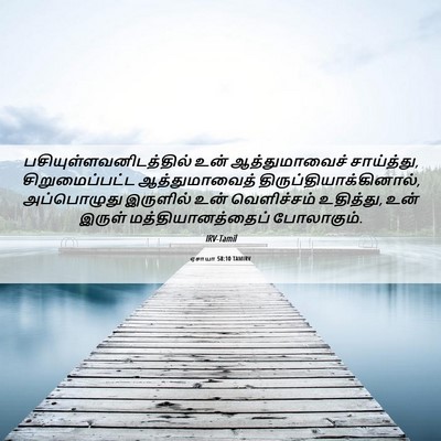 Picture 06 - ஏசாயா 58:10 TAMIRV -  - Bible Verse Picture