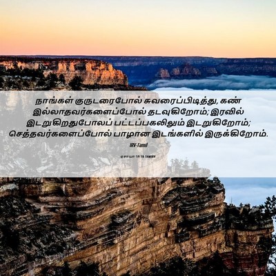 Picture 06 - ஏசாயா 59:10 TAMIRV - நாங்கள் - Bible Verse Picture
