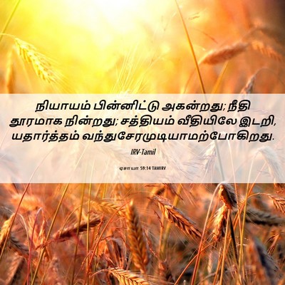 Picture 06 - ஏசாயா 59:14 TAMIRV - நியாயம் - Bible Verse Picture
