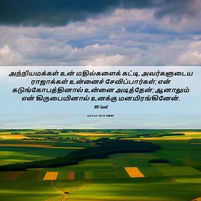 Picture 06 - ஏசாயா 60:10 TAMIRV - அந்நியமக்கள் உன் - Bible Verse Picture