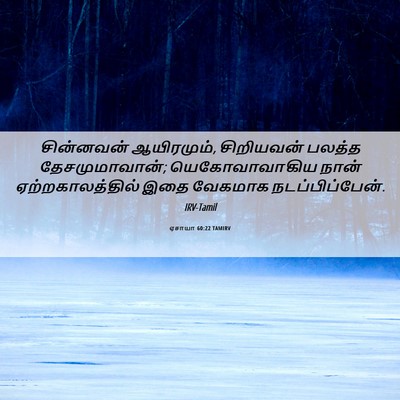Picture 06 - ஏசாயா 60:22 TAMIRV - சின்னவன் - Bible Verse Picture