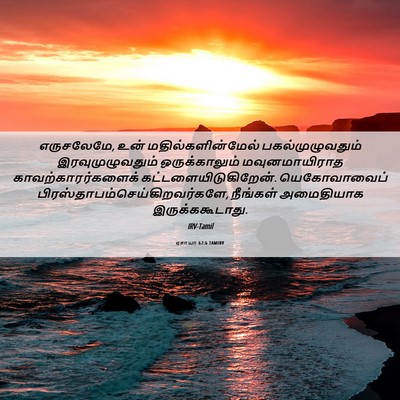 Picture 06 - ஏசாயா 62:6 TAMIRV - எருசலேமே, உன் - Bible Verse Picture