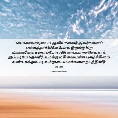 Picture 06 - ஏசாயா 63:14 TAMIRV - யெகோவாவுடைய - Bible Verse Picture
