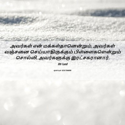 Picture 06 - ஏசாயா 63:8 TAMIRV - அவர்கள் என் - Bible Verse Picture