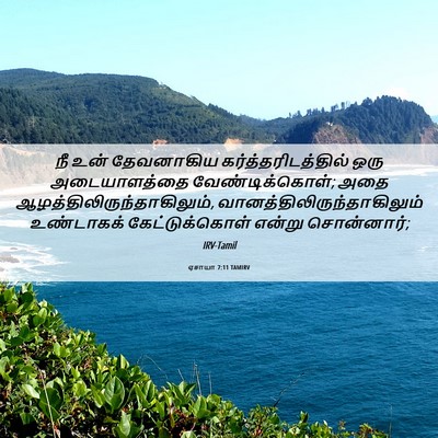 Picture 06 - ஏசாயா 7:11 TAMIRV - நீ உன் தேவனாகிய - Bible Verse Picture