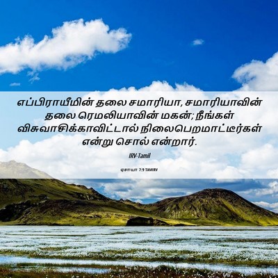 Picture 06 - ஏசாயா 7:9 TAMIRV - எப்பிராயீமின் தலை - Bible Verse Picture
