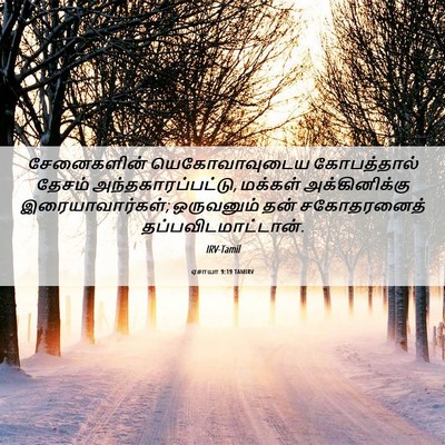 Picture 06 - ஏசாயா 9:19 TAMIRV - சேனைகளின் - Bible Verse Picture