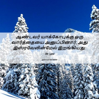 Picture 06 - ஏசாயா 9:8 TAMIRV - ஆண்டவர் - Bible Verse Picture