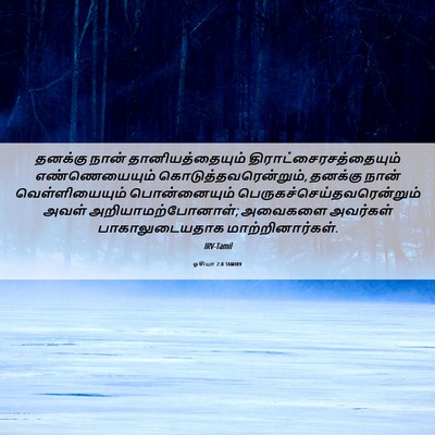 Picture 06 - ஓசியா 2:8 TAMIRV - தனக்கு நான் - Bible Verse Picture