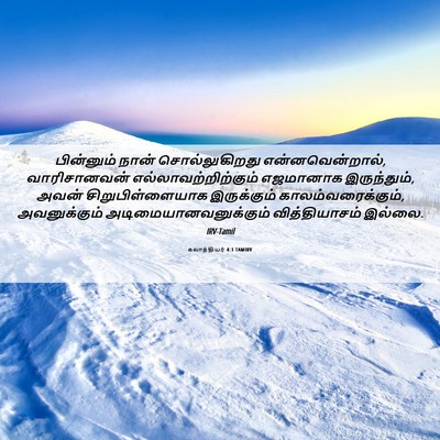 Picture 06 - கலாத்தியர் 4:1 TAMIRV - பின்னும் நான் - Bible Verse Picture