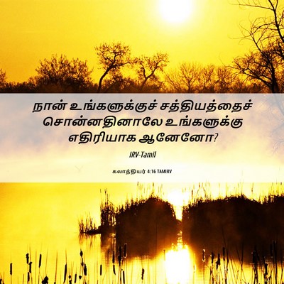 Picture 06 - கலாத்தியர் 4:16 TAMIRV - நான் உங்களுக்குச் - Bible Verse Picture