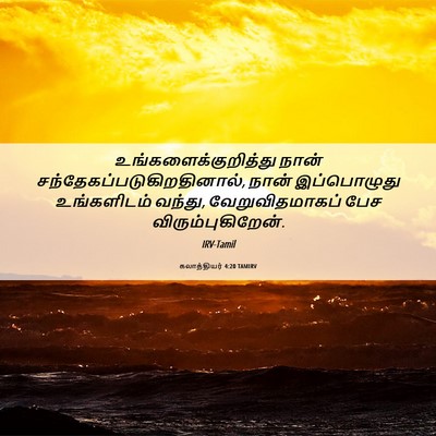 Picture 06 - கலாத்தியர் 4:20 TAMIRV - உங்களைக்குறித்து - Bible Verse Picture