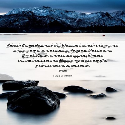 Picture 06 - கலாத்தியர் 5:10 TAMIRV - நீங்கள் - Bible Verse Picture