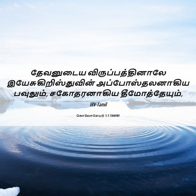 Picture 06 - கொலோசெயர் 1:1 TAMIRV - தேவனுடைய - Bible Verse Picture