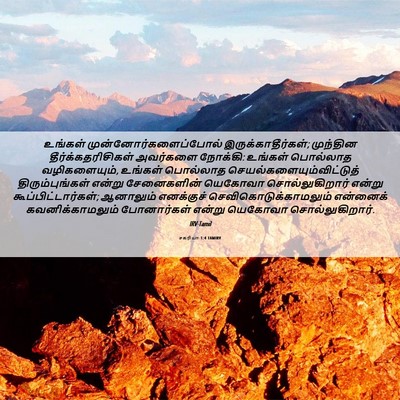 Picture 06 - சகரியா 1:4 TAMIRV - உங்கள் - Bible Verse Picture