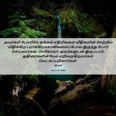 Picture 06 - சகரியா 10:5 TAMIRV - அவர்கள் போரிலே - Bible Verse Picture