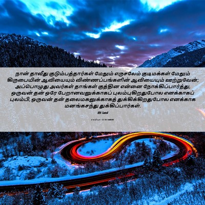 Picture 06 - சகரியா 12:10 TAMIRV - நான் தாவீது - Bible Verse Picture