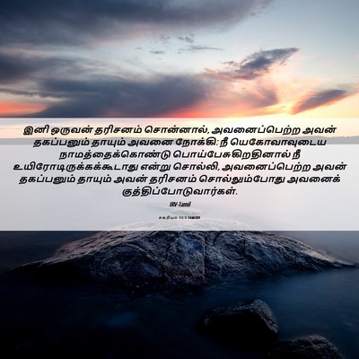 Picture 06 - சகரியா 13:3 TAMIRV - இனி ஒருவன் - Bible Verse Picture