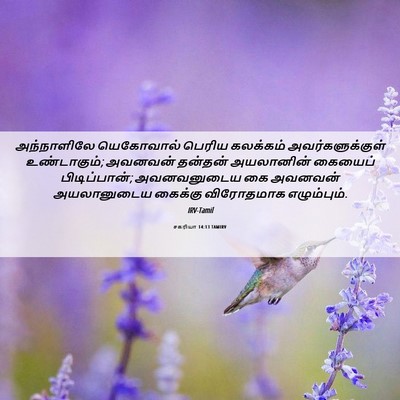 Picture 06 - சகரியா 14:13 TAMIRV - அந்நாளிலே - Bible Verse Picture