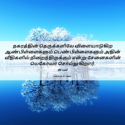 Picture 06 - சகரியா 8:5 TAMIRV - நகரத்தின் - Bible Verse Picture