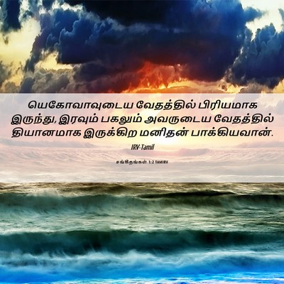 Picture 06 - சங்கீதங்கள் 1:2 TAMIRV - யெகோவாவுடைய - Bible Verse Picture
