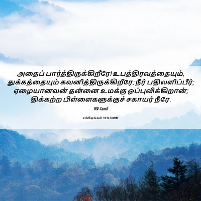 Picture 06 - சங்கீதங்கள் 10:14 TAMIRV - அதைப் - Bible Verse Picture