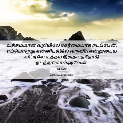 Picture 06 - சங்கீதங்கள் 101:2 TAMIRV - உத்தமமான வழியிலே - Bible Verse Picture