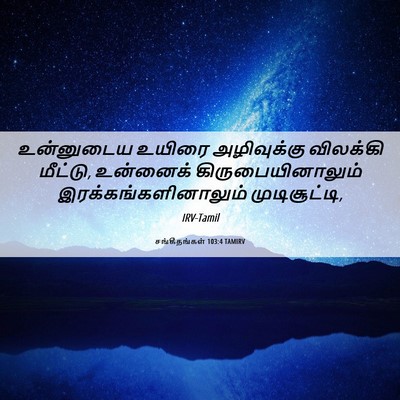 Picture 06 - சங்கீதங்கள் 103:4 TAMIRV - உன்னுடைய உயிரை - Bible Verse Picture