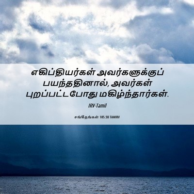 Picture 06 - சங்கீதங்கள் 105:38 TAMIRV - எகிப்தியர்கள் - Bible Verse Picture