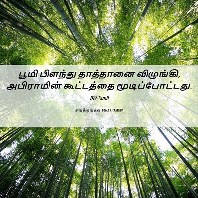 Picture 06 - சங்கீதங்கள் 106:17 TAMIRV - பூமி பிளந்து - Bible Verse Picture
