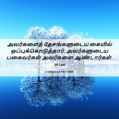 Picture 06 - சங்கீதங்கள் 106:41 TAMIRV - அவர்களைத் - Bible Verse Picture