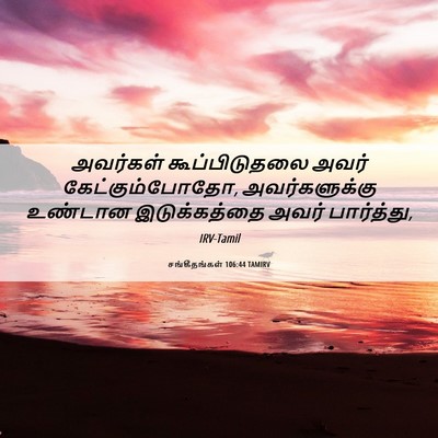 Picture 06 - சங்கீதங்கள் 106:44 TAMIRV - அவர்கள் - Bible Verse Picture