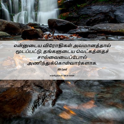 Picture 06 - சங்கீதங்கள் 109:29 TAMIRV - என்னுடைய - Bible Verse Picture