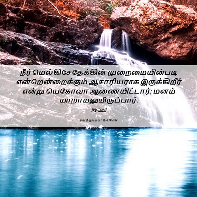 Picture 06 - சங்கீதங்கள் 110:4 TAMIRV - நீர் - Bible Verse Picture
