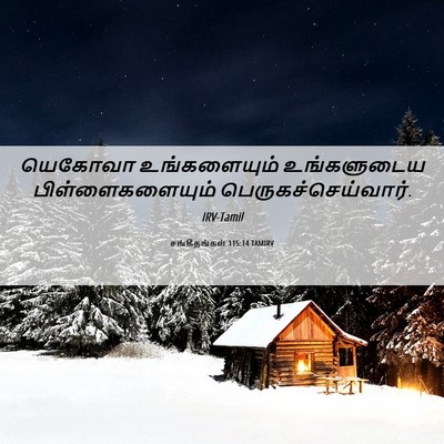 Picture 06 - சங்கீதங்கள் 115:14 TAMIRV - யெகோவா உங்களையும் - Bible Verse Picture