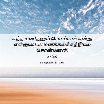 Picture 06 - சங்கீதங்கள் 116:11 TAMIRV - எந்த மனிதனும் - Bible Verse Picture