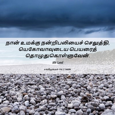 Picture 06 - சங்கீதங்கள் 116:17 TAMIRV - நான் உமக்கு - Bible Verse Picture