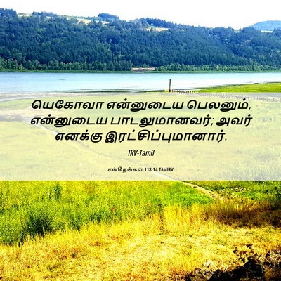 Picture 06 - சங்கீதங்கள் 118:14 TAMIRV - யெகோவா என்னுடைய - Bible Verse Picture