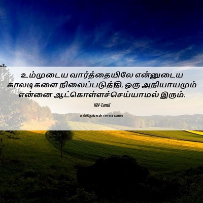 Picture 06 - சங்கீதங்கள் 119:133 TAMIRV - உம்முடைய - Bible Verse Picture