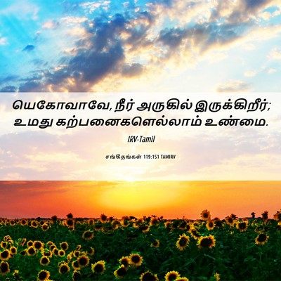 Picture 06 - சங்கீதங்கள் 119:151 TAMIRV - யெகோவாவே, நீர் - Bible Verse Picture